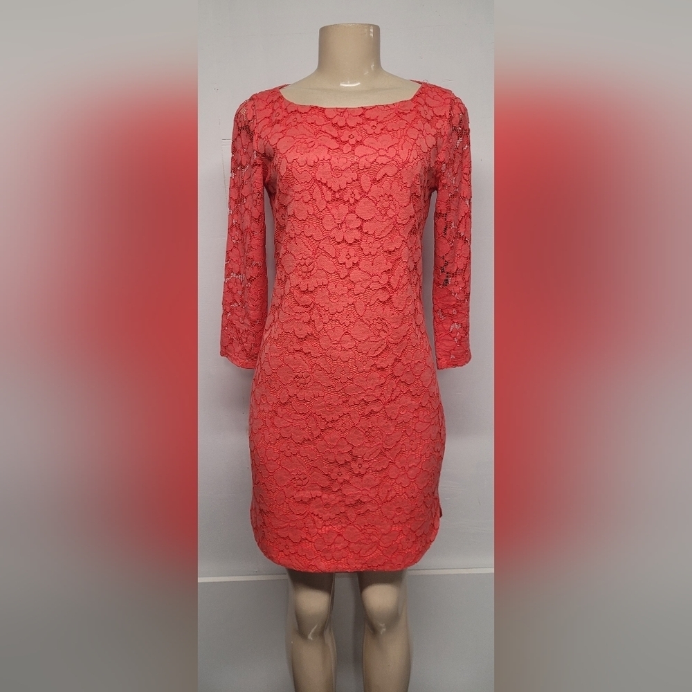 Vince Camuto Lace Overlay Dress Mini 2